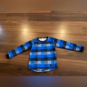 Bula Kids Blue Plaid Thermal Long Sleeve